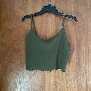 Green Crop Top